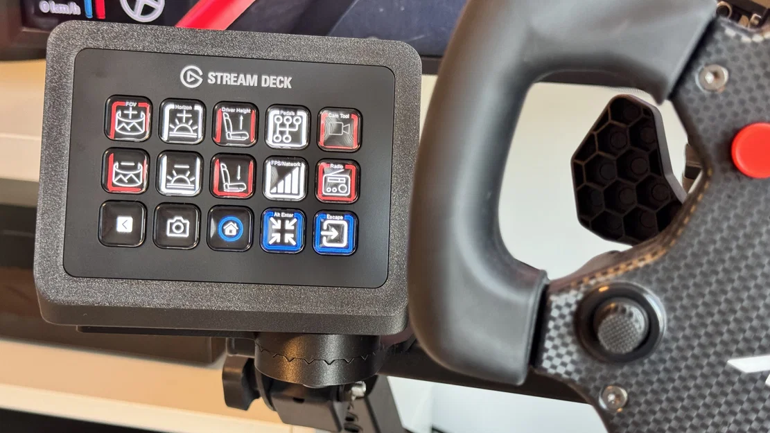 Case Elgato Stream Deck + Gá Racing Rig cho NextLevel Wheel Stand 2.0 - Image 1