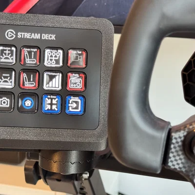 Case Elgato Stream Deck + Gá Racing Rig cho NextLevel Wheel Stand 2.0