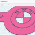 Khuôn in 3D tạo hình logo BMW trên cà phê độc đáo - Thumbnail 2