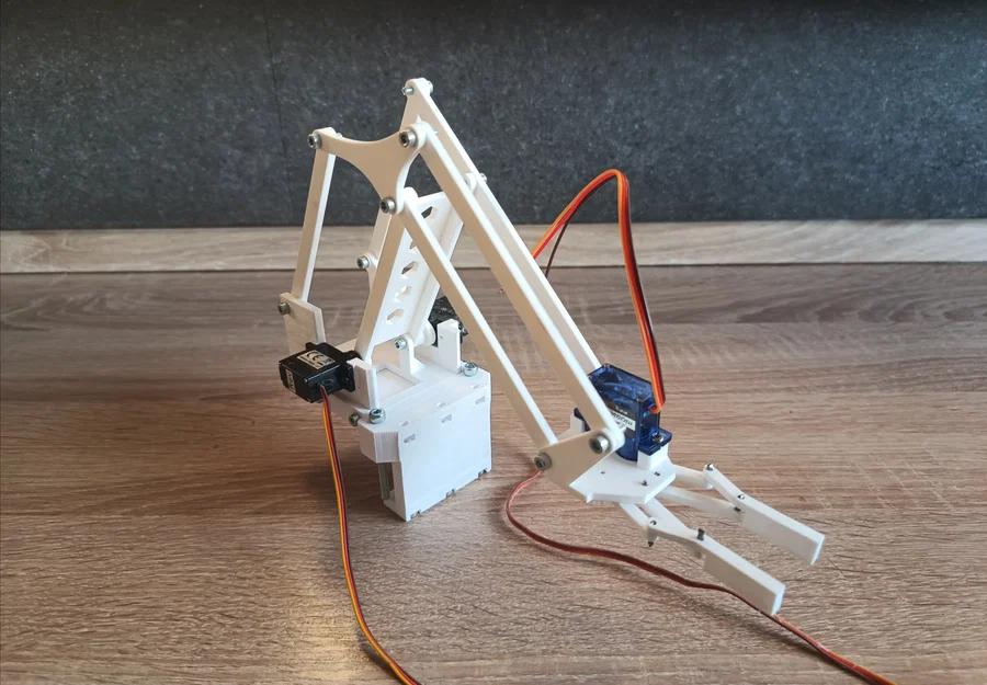 Cánh tay robot XRP (XRP robotic arm) – mẫu in 3D không cần supports - Image 1