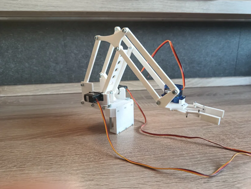 Cánh tay robot XRP (XRP robotic arm) – mẫu in 3D không cần supports - Image 3