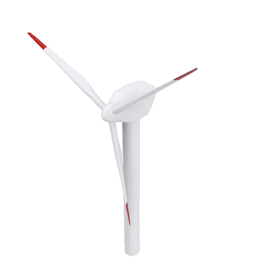 Tuabin gió (Wind Turbine) hoạt động – chừa chỗ gắn máy phát nhỏ