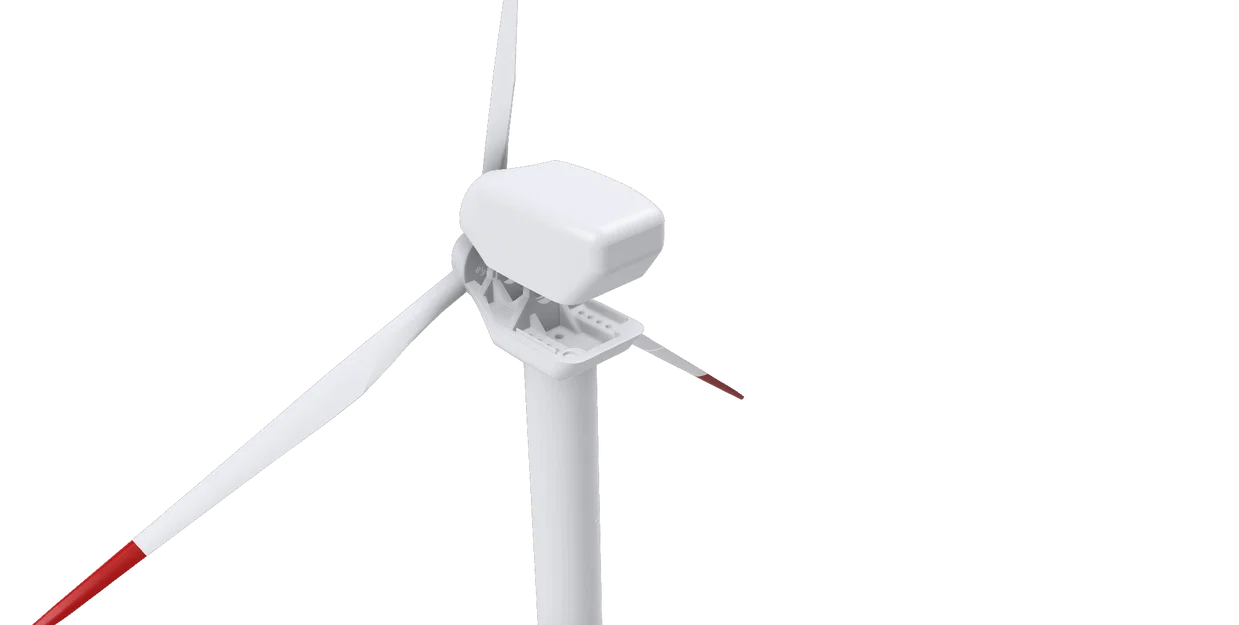 Tuabin gió (Wind Turbine) hoạt động – chừa chỗ gắn máy phát nhỏ - Image 5