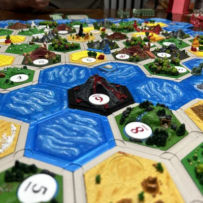Catan Magnetic 2.0 (Dakanzla) - Bộ phụ kiện nam châm cho Catan