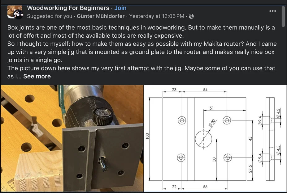Box Join Jig – Jig gắn router để làm mộng răng lược nhanh gọn - Image 1