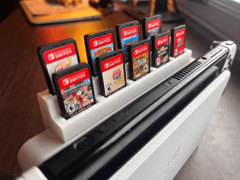 Giá trưng bày băng game Nintendo Switch gắn sau Dock - Image 2