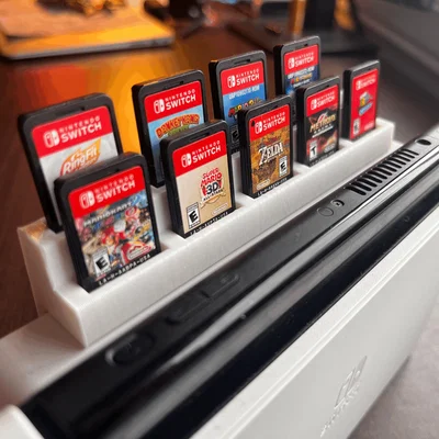 Giá trưng bày băng game Nintendo Switch gắn sau Dock