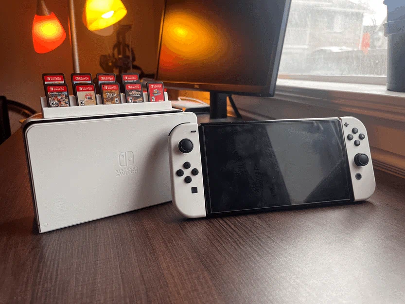 Giá trưng bày băng game Nintendo Switch gắn sau Dock - Image 3
