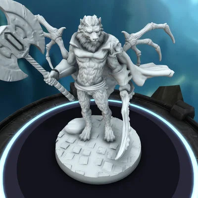 Mô hình Người Sói (Werewolf) cho D&D và game nhập vai RPG