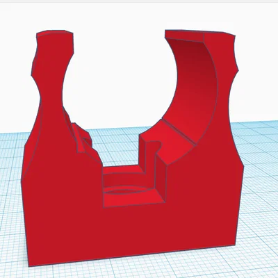 Kẹp giữ ống nước 25mm gắn tường in 3D chắc chắn