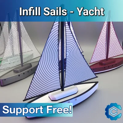 Infill Sails - Thuyền buồm Sailing Yacht (tự tạo pattern của bạn!)