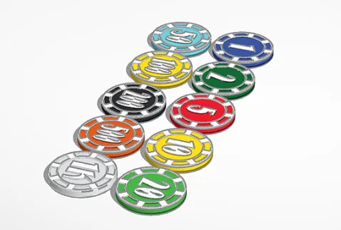 Bộ phỉnh Poker 1-1000 in 3D: Thiết kế đẹp, chuyên nghiệp cho mọi tay chơi - Image 1