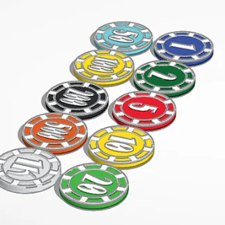 Bộ phỉnh Poker 1-1000 in 3D: Thiết kế đẹp, chuyên nghiệp cho mọi tay chơi