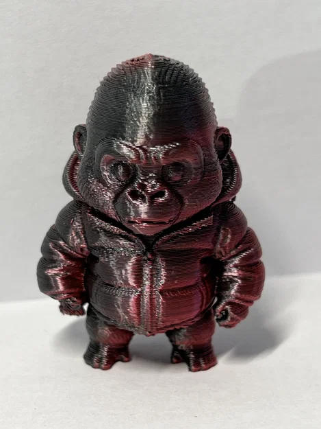 Mô hình Chibi Puffer Jacket Gorilla (Khỉ đột mặc áo phao chibi) - Image 2