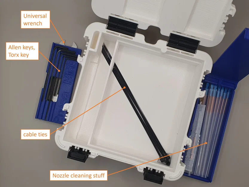 Hộp Gridfinity cho Prusa Mini+ (Kit) Phiên bản 2 + CAD/STEP/STP - Image 13