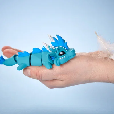 Wind Dragon - Mô hình Rồng Khớp Nối làm Móc Khóa