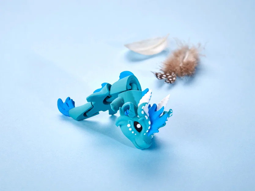 Wind Dragon - Mô hình Rồng Khớp Nối làm Móc Khóa - Image 4