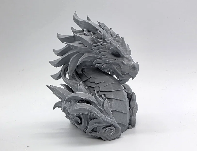 Tượng Bán Thân Đầu Rồng Cổ Đại (Stone Elder Dragon Bust) - Image 1