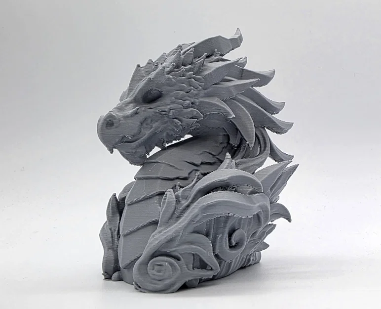 Tượng Bán Thân Đầu Rồng Cổ Đại (Stone Elder Dragon Bust) - Image 2