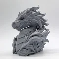 Tượng Bán Thân Đầu Rồng Cổ Đại (Stone Elder Dragon Bust) - Thumbnail 2