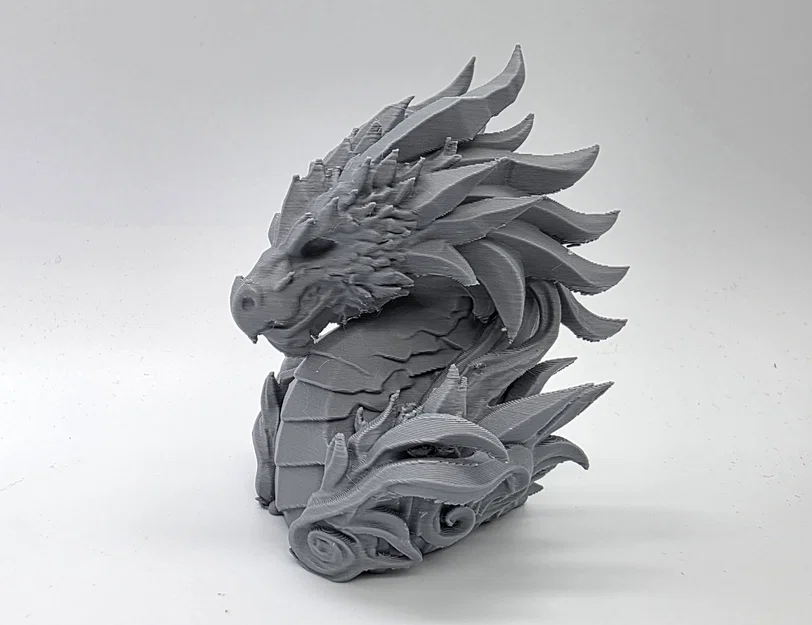 Tượng Bán Thân Đầu Rồng Cổ Đại (Stone Elder Dragon Bust) - Image 3