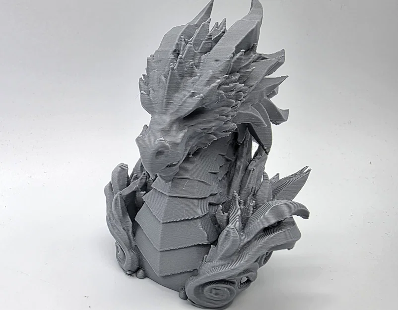 Tượng Bán Thân Đầu Rồng Cổ Đại (Stone Elder Dragon Bust) - Image 5