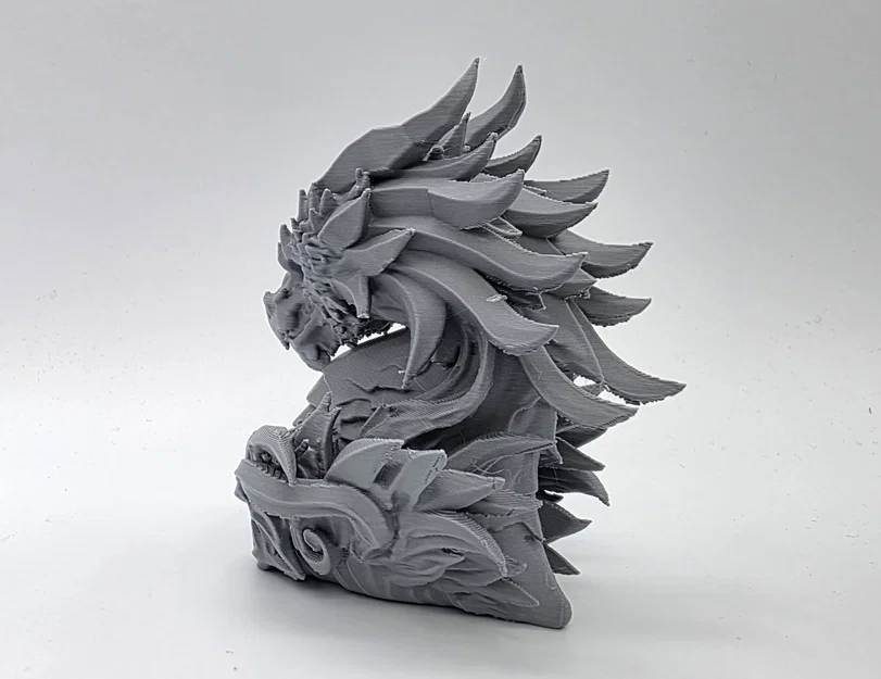 Tượng Bán Thân Đầu Rồng Cổ Đại (Stone Elder Dragon Bust) - Image 6
