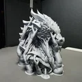 Tượng Bán Thân Đầu Rồng Cổ Đại (Stone Elder Dragon Bust) - Thumbnail 8