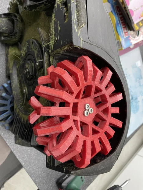 Bánh xe sau V3 cho máy cắt cỏ robot Bosch Indego S500 - Image 8