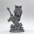 Mô hình Cú đêm trên thanh kiếm (Owl on the Sword) in 3D ấn tượng - Thumbnail 1