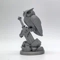 Mô hình Cú đêm trên thanh kiếm (Owl on the Sword) in 3D ấn tượng - Thumbnail 2