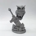 Mô hình Cú đêm trên thanh kiếm (Owl on the Sword) in 3D ấn tượng - Thumbnail 3