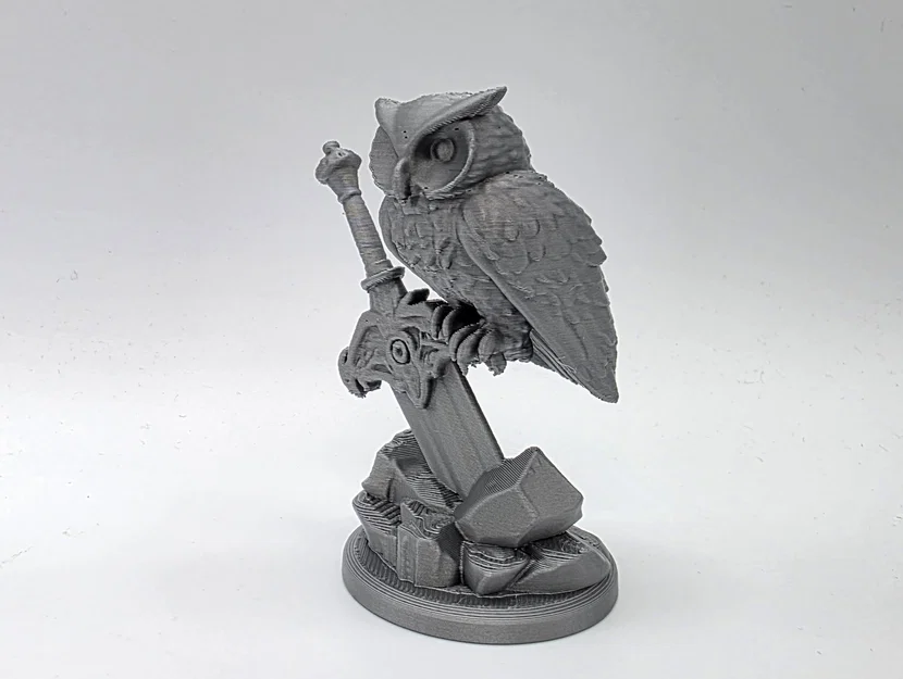 Mô hình Cú đêm trên thanh kiếm (Owl on the Sword) in 3D ấn tượng - Image 4