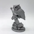 Mô hình Cú đêm trên thanh kiếm (Owl on the Sword) in 3D ấn tượng - Thumbnail 4