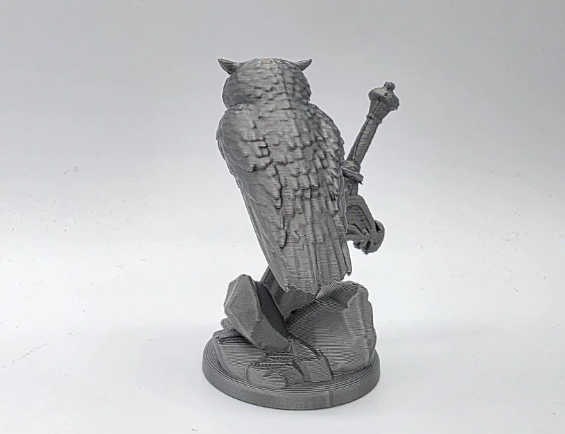 Mô hình Cú đêm trên thanh kiếm (Owl on the Sword) in 3D ấn tượng - Image 5