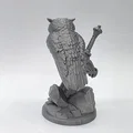 Mô hình Cú đêm trên thanh kiếm (Owl on the Sword) in 3D ấn tượng - Thumbnail 5