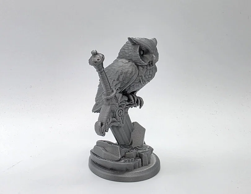 Mô hình Cú đêm trên thanh kiếm (Owl on the Sword) in 3D ấn tượng - Image 6