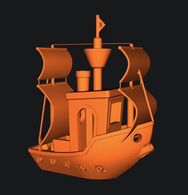 Mô hình 3D Benchy phiên bản tàu cướp biển (Pirate Ship Remix) - Image 2