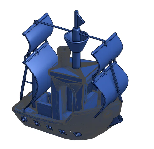 Mô hình 3D Benchy phiên bản tàu cướp biển (Pirate Ship Remix) - Image 5