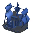 Mô hình 3D Benchy phiên bản tàu cướp biển (Pirate Ship Remix) - Thumbnail 5