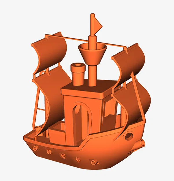 Mô hình 3D Benchy phiên bản tàu cướp biển (Pirate Ship Remix) - Image 6