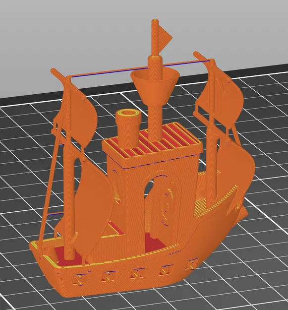 Mô hình 3D Benchy phiên bản tàu cướp biển (Pirate Ship Remix) - Image 7