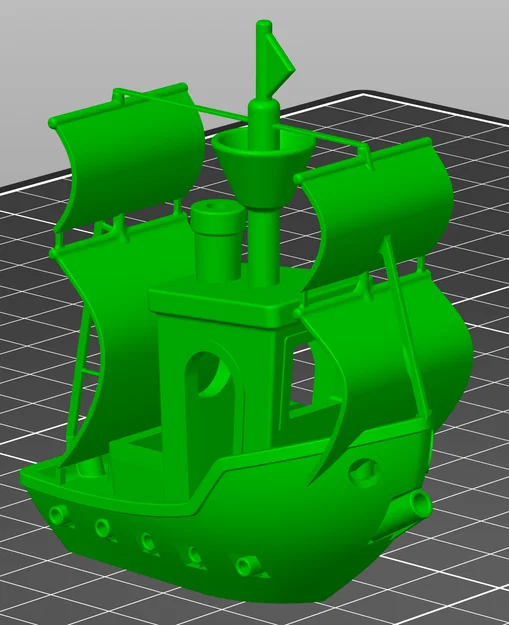 Mô hình 3D Benchy phiên bản tàu cướp biển (Pirate Ship Remix) - Image 8