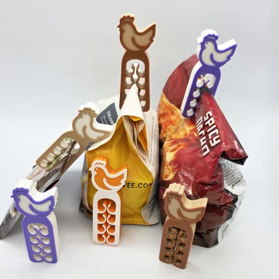 Kẹp miệng túi hình gà (Chicken Chip Clip) - In 3D tiện lợi
