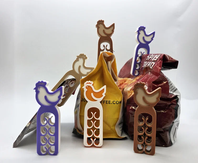 Kẹp miệng túi hình gà (Chicken Chip Clip) - In 3D tiện lợi - Image 4