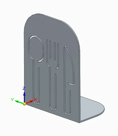 Bộ kẹp giữ sách nhà bếp 3D ấn tượng - Thiết kế muỗng nĩa và mũ đầu bếp - Image 1