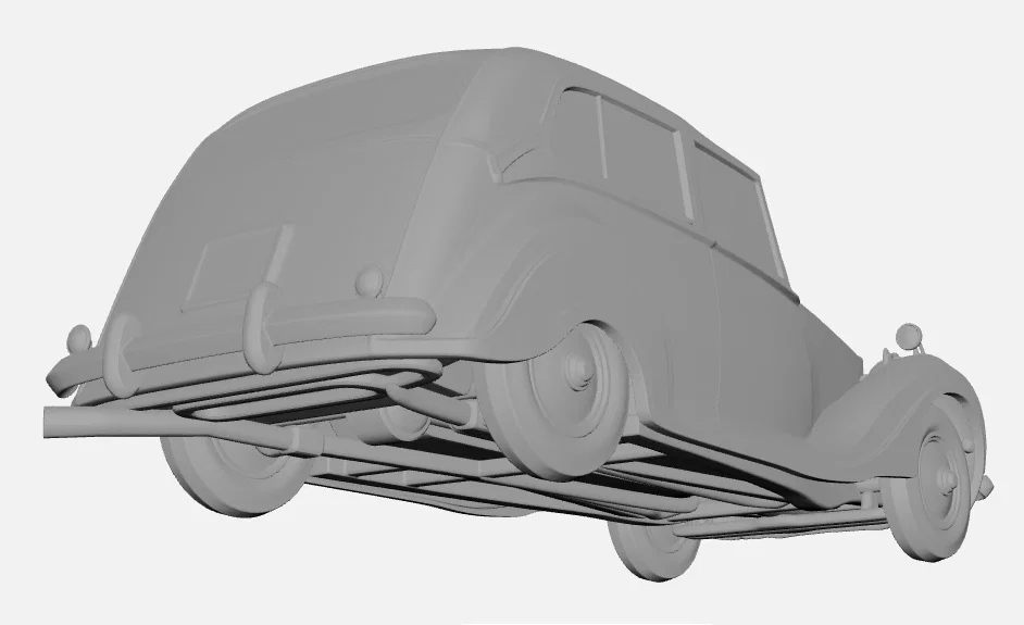 Mô hình 3D xe cổ Rolls Royce thập niên 1950 đầy đẳng cấp - Image 2