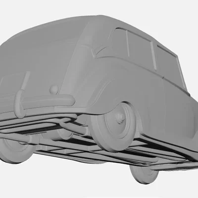 Mô hình 3D xe cổ Rolls Royce thập niên 1950 đầy đẳng cấp