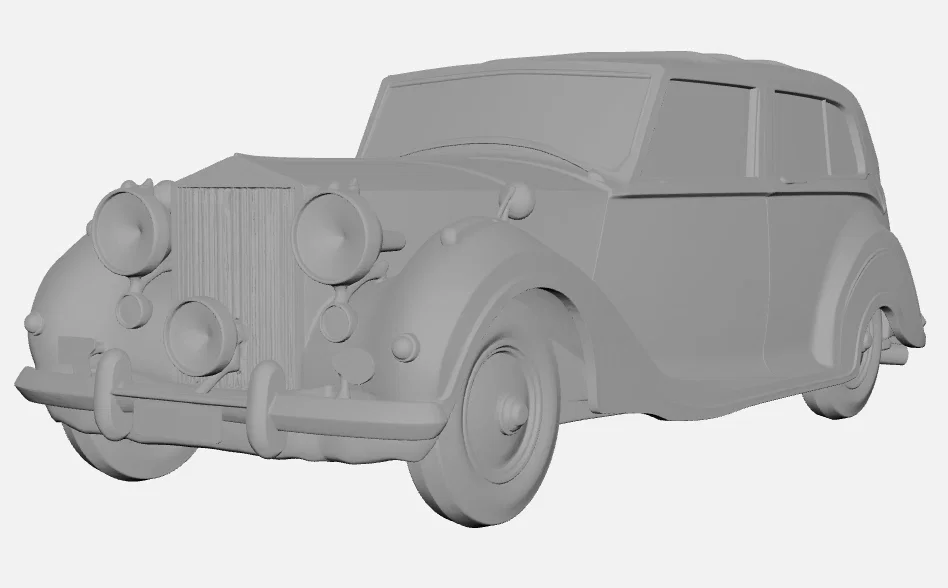 Mô hình 3D xe cổ Rolls Royce thập niên 1950 đầy đẳng cấp - Image 3