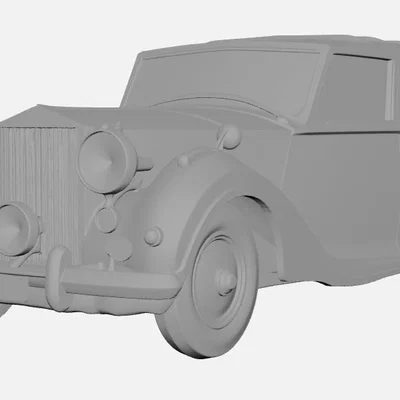 Mô hình 3D xe cổ Rolls Royce thập niên 1950 đầy đẳng cấp